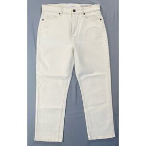 Ann Taylor Loft High Waist Straight Crop Stretch Denim Jeans. Women's 29, NWT!